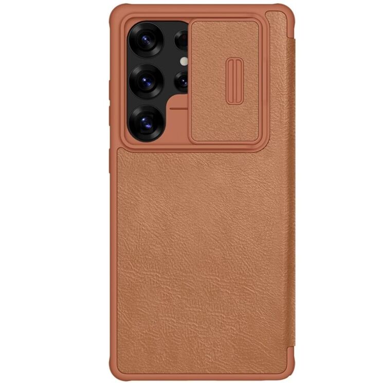 Чохол-книжка NILLKIN Qin Pro для Samsung Galaxy S25 Ultra (S938) - Brown: фото 1 з 19