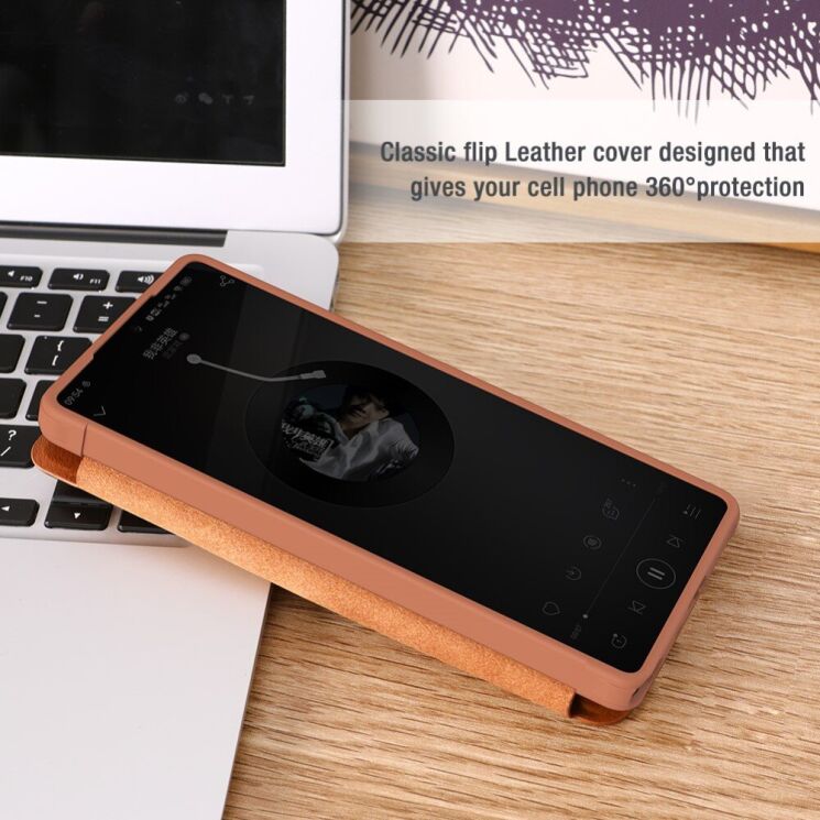 Чохол-книжка NILLKIN Qin Pro для Samsung Galaxy S25 Ultra (S938) - Brown: фото 16 з 19