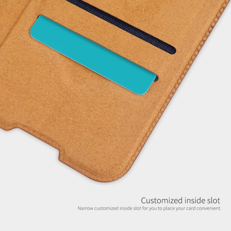Чехол-книжка NILLKIN Qin Series для OnePlus Nord N100 - Brown: фото 13 из 18