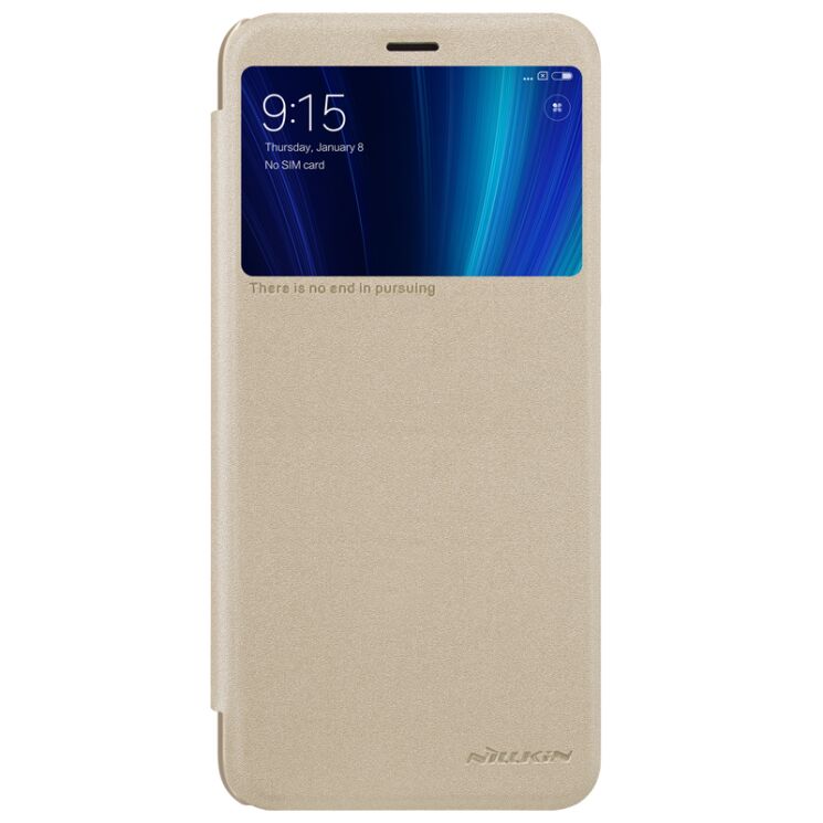 Чехол-книжка NILLKIN Sparkle Series для Xiaomi Mi 6X / Mi A2 - Gold: фото 2 из 16