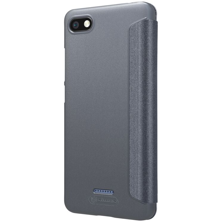 Чехол-книжка NILLKIN Sparkle Series для Xiaomi Redmi 6A - Grey: фото 4 из 16
