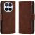 Чехол-книжка с карманами Deexe Wallet Stand для Xiaomi 17T Pro - Brown: фото 1 из 17