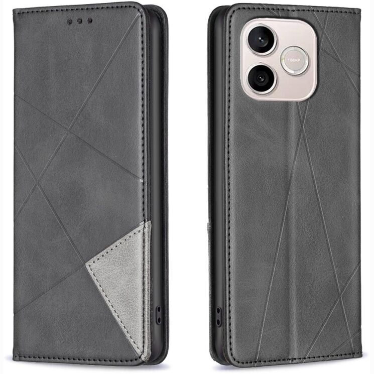 Чехол-книжка с карманами UniCase Geometric Pattern для Honor 600 Lite - Black (411802B) Чехол-книжка с карманами UniCase Geometric Pattern для Honor 600 Lite - Black: фото 1 из 10
