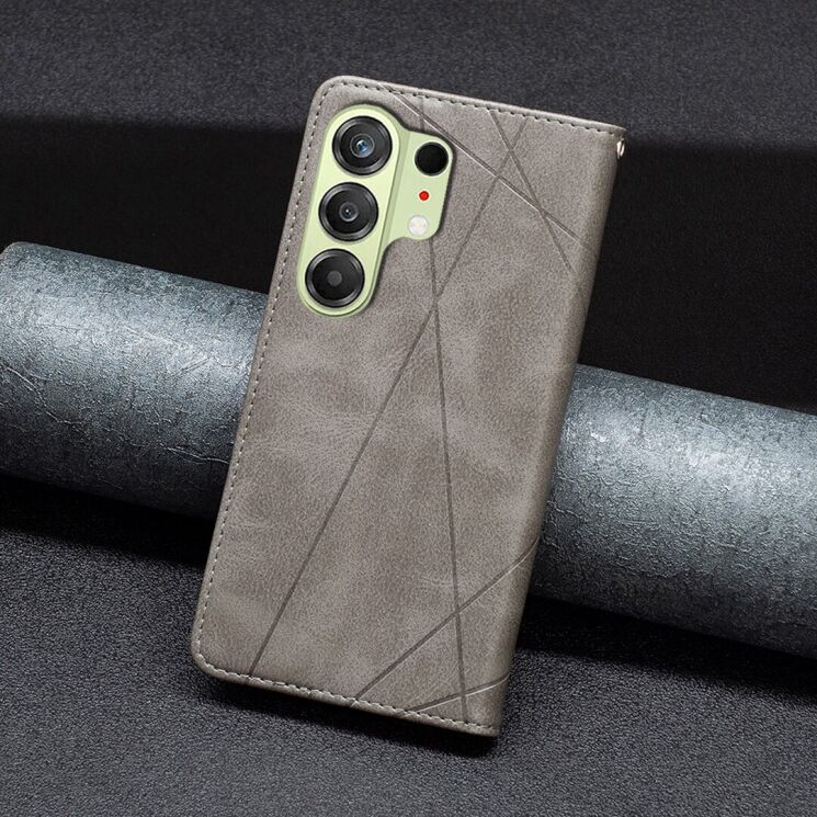 Чохол-книжка з кишеньками UniCase Geometric Pattern для TECNO Camon 50 - Grey: фото 6 з 10
