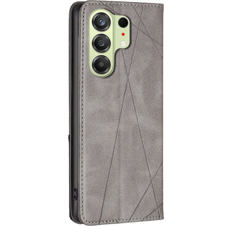 Чохол-книжка з кишеньками UniCase Geometric Pattern для TECNO Camon 50 - Grey: фото 3 з 10