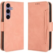 Чехол-книжка с кармашками Deexe Wallet Stand для Samsung Galaxy S26 FE - Pink: фото 1 из 15