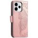 Чехол-книжка с рисунком UniCase Butterfly Pattern для OPPO Reno 15 - Rose Gold (405746RG). Фото 6 из 9