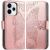 Чохол-книжка з малюнком UniCase Butterfly Pattern для OPPO Reno 15 - Rose Gold: фото 1 з 9