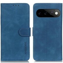 Чехол-книжка с застежкой KHAZNEH Retro Wallet для Google Pixel 11 / 11 Pro - Blue: фото 1 из 8