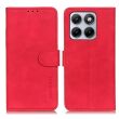 Чехол-книжка с застежкой KHAZNEH Retro Wallet для Motorola Edge 70 Fusion - Red (409502R)