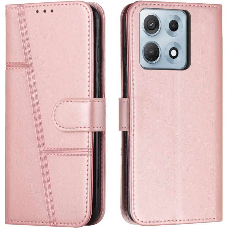 Чехол-книжка с застежкой UniCase Jet Cover для Motorola Edge 70 Max - Rose Gold: фото 1 из 10