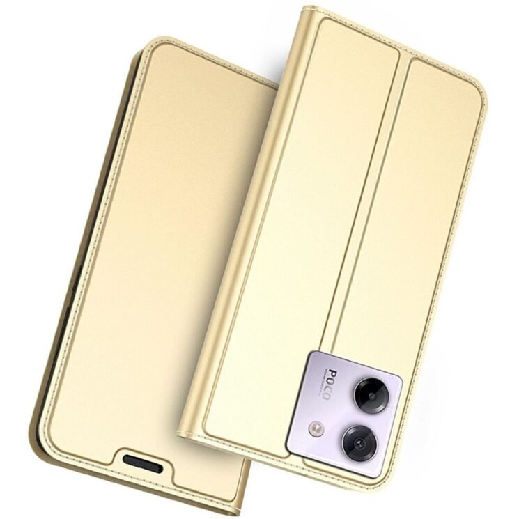 Чехол-книжка UniCase Business Wallet для Xiaomi Poco M7 Pro - Gold: фото 1 из 7