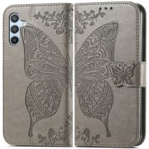 Чехол-книжка UniCase Butterfly Pattern для Samsung Galaxy A56 (A566) - Grey: фото 1 из 9