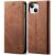 Чехол-книжка UniCase Jeans Wallet для Apple iPhone 15 - Coffee: фото 1 из 7