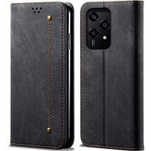 Чехол-книжка UniCase Jeans Wallet для Honor 200 Lite - Black: фото 1 из 6