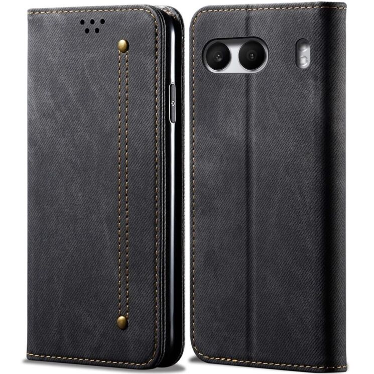 Чехол-книжка UniCase Jeans Wallet для OnePlus Nord 4 - Black: фото 1 из 7