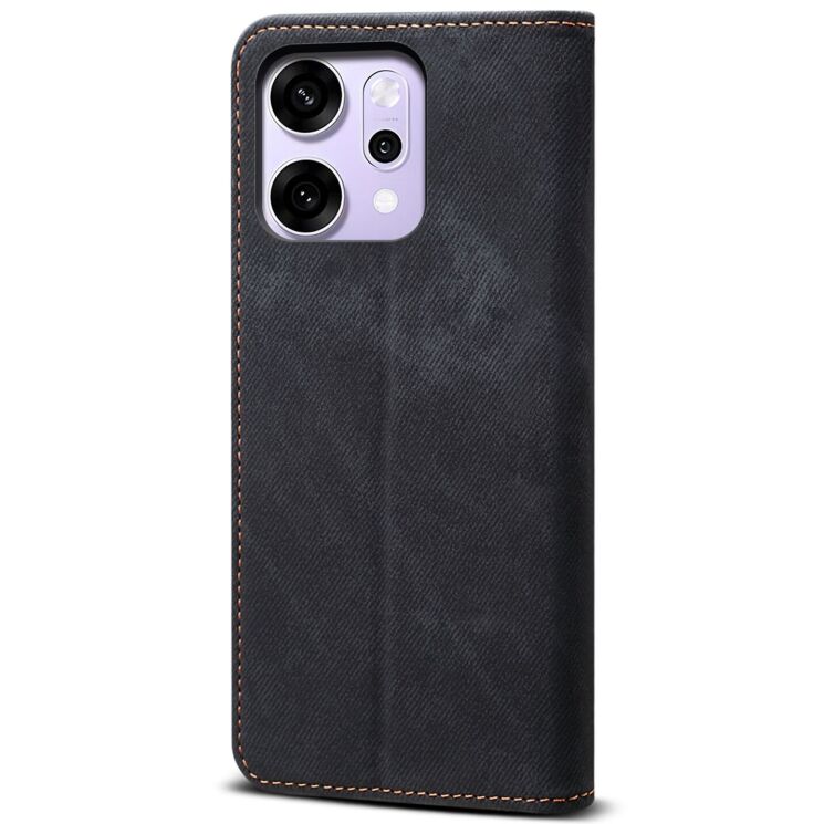 Чохол-книжка UniCase Jeans Wallet для OPPO Reno 14 5G - Black: фото 6 з 7