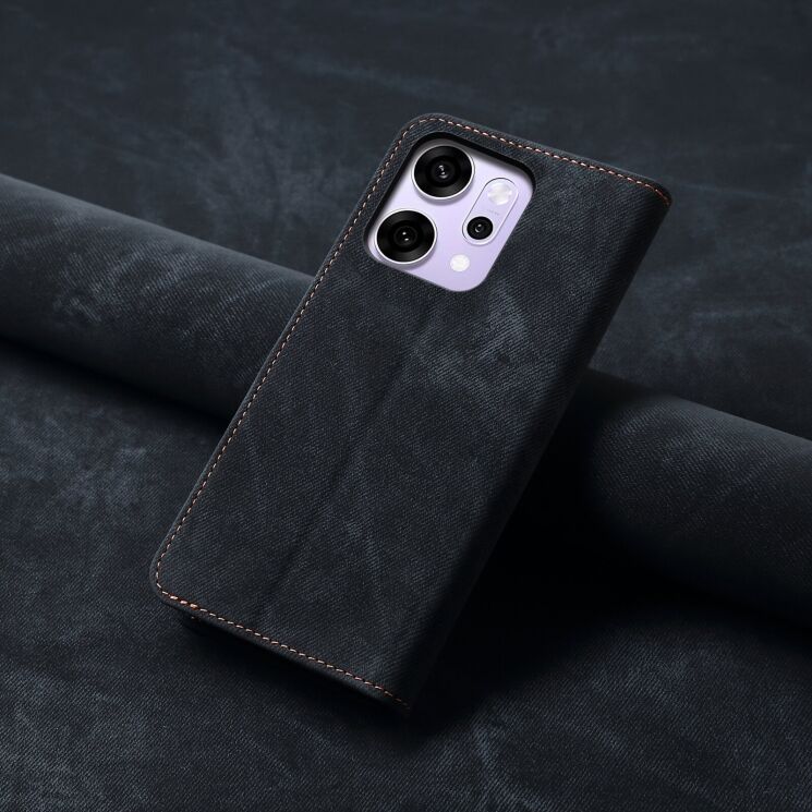 Чохол-книжка UniCase Jeans Wallet для OPPO Reno 14 5G - Black: фото 7 з 7