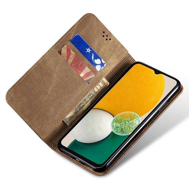 Чехол-книжка UniCase Jeans Wallet для Samsung Galaxy A24 (A245) - Khaki: фото 2 из 6
