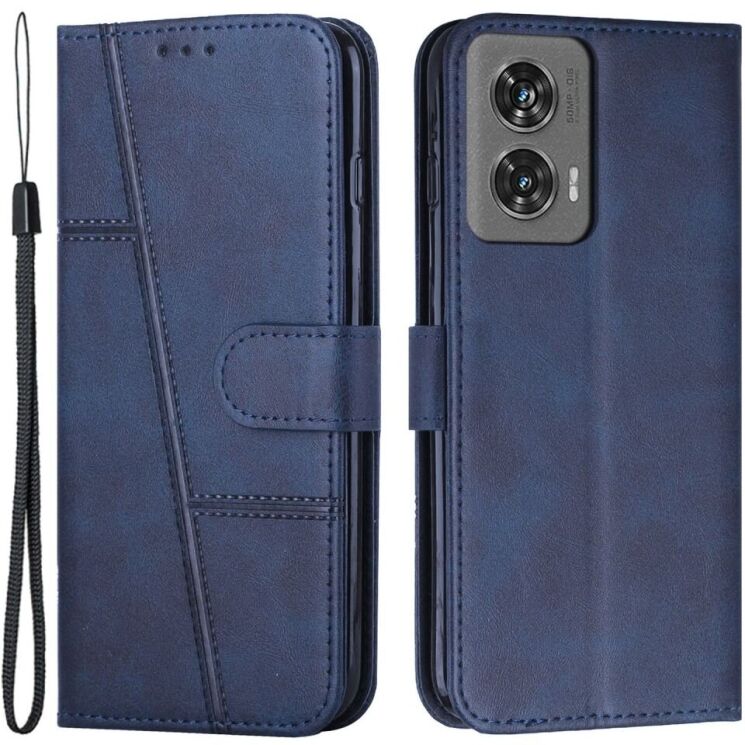 Чехол-книжка UniCase Jet Cover для Motorola Edge 50 Fusion - Sapphire: фото 1 из 10