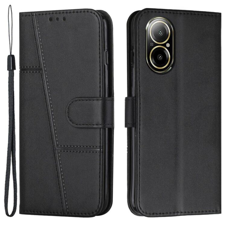 Чехол-книжка UniCase Jet Cover для Realme C67 - Black: фото 1 из 11