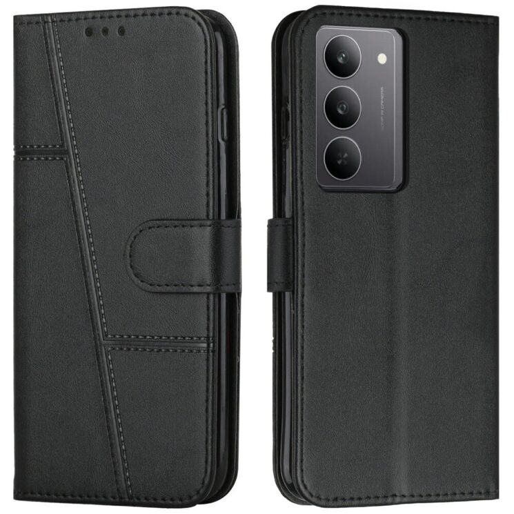 Чехол-книжка UniCase Jet Cover для Realme C75 - Black: фото 1 из 11