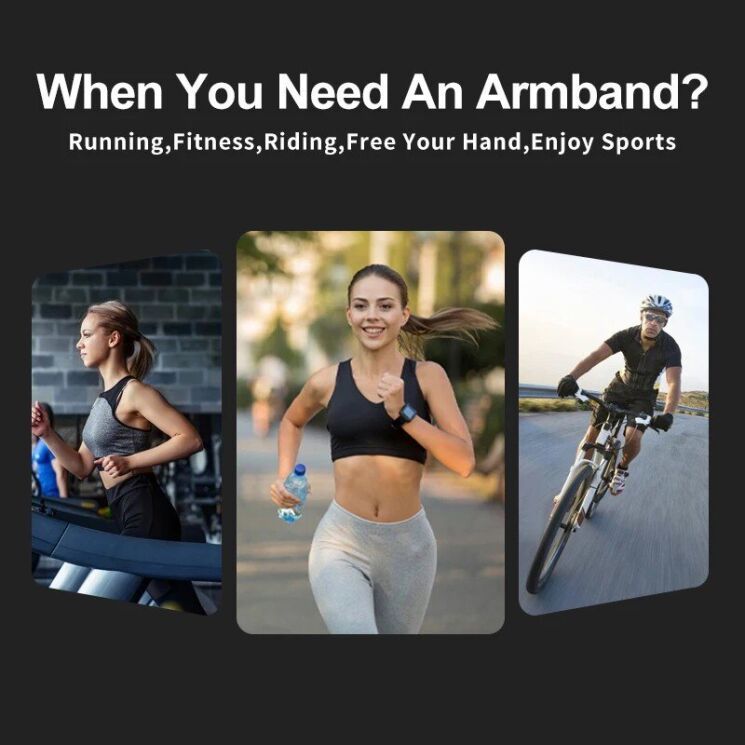 Чехол на руку HAISSKY HSK3061 FitRun Touch - Fluorescent Green: фото 2 из 18