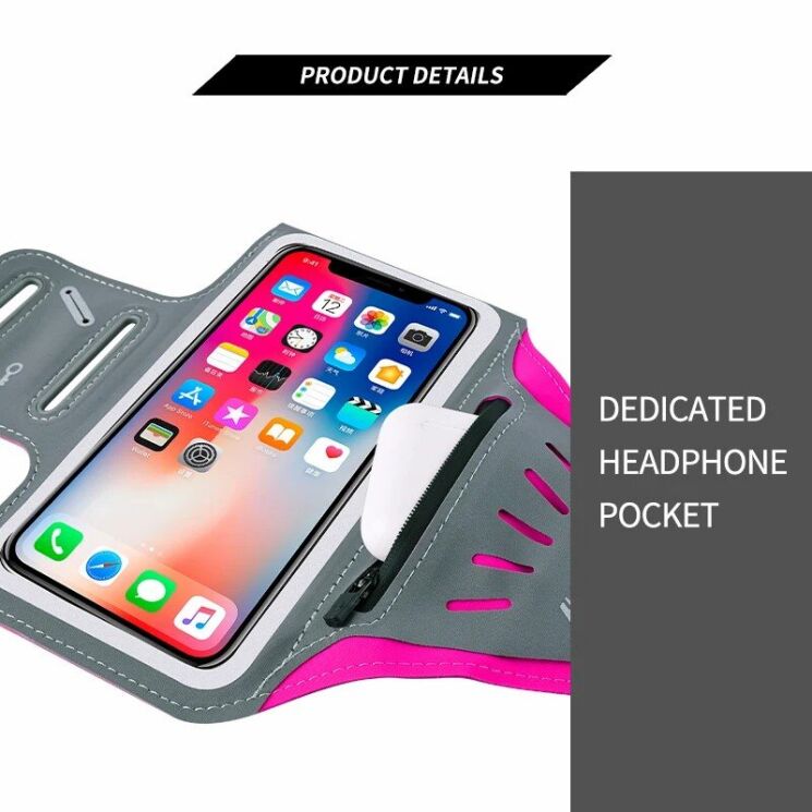 Чехол на руку HAISSKY HSK3061 FitRun Touch - Fluorescent Green: фото 13 из 18