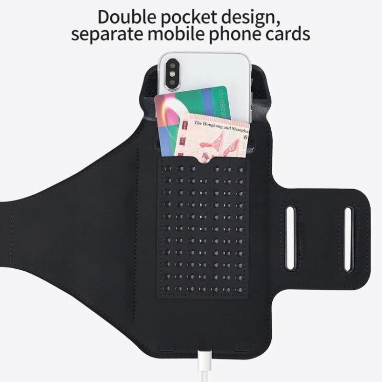 Чехол на руку HAISSKY HSK3061 FitRun Touch - Fluorescent Green: фото 12 из 18