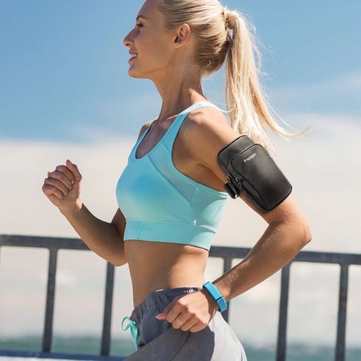 Чехол на руку Spigen (SGP) Dynamic Shield Armband A702 (AMP04617) - Black: фото 11 из 11
