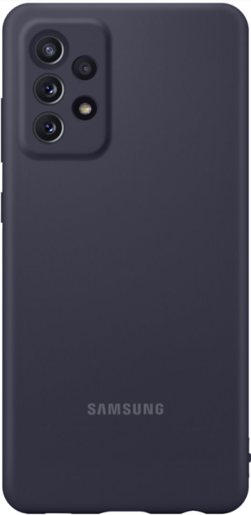 Чехол Silicone Cover для Samsung Galaxy A72 (А725) EF-PA725TBEGRU - Black: фото 1 из 4