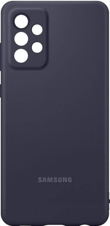 Чехол Silicone Cover для Samsung Galaxy A72 (А725) EF-PA725TBEGRU - Black: фото 3 из 4