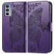 Чохол UniCase Butterfly Pattern для Motorola Edge 20 - Purple (289007V). Фото 2 з 9