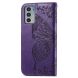 Чохол UniCase Butterfly Pattern для Motorola Edge 20 - Purple (289007V). Фото 4 з 9