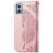 Чехол-книжка с рисунком UniCase Butterfly Pattern для Motorola Moto E22 - Rose Gold (326712RG). Фото 5 из 8