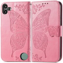 Чехол UniCase Butterfly Pattern для Nothing CMF Phone 1 - Pink: фото 1 из 9
