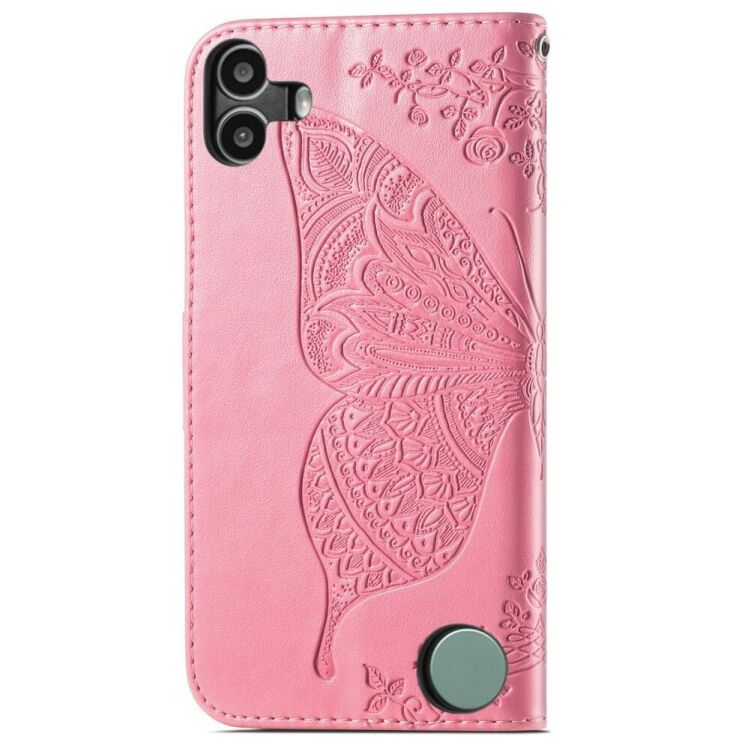 Чехол UniCase Butterfly Pattern для Nothing CMF Phone 1 - Pink: фото 5 из 9
