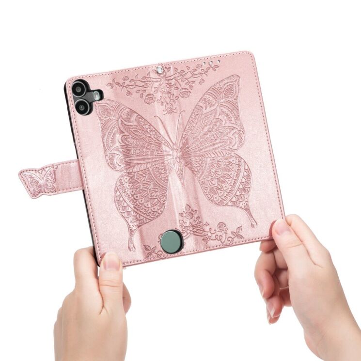 Чехол UniCase Butterfly Pattern для Nothing CMF Phone 1 - Black: фото 8 из 9