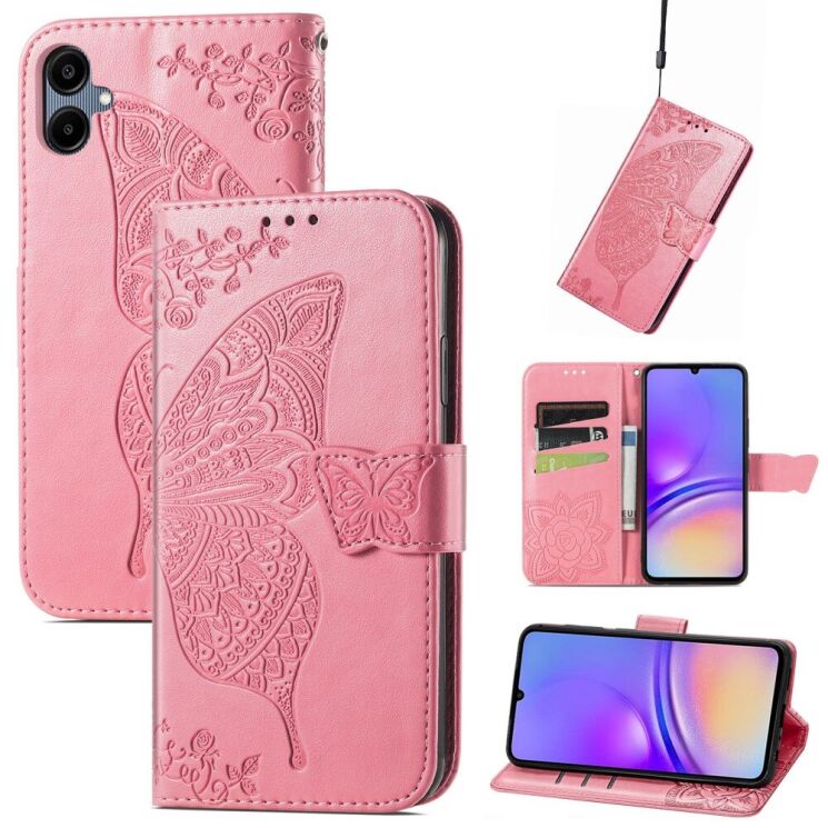 Чехол UniCase Butterfly Pattern для Samsung Galaxy A06 (A065) - Pink: фото 4 из 9