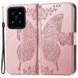 Чехол UniCase Butterfly Pattern для Xiaomi 14 Pro - Rose Gold (342144RG)