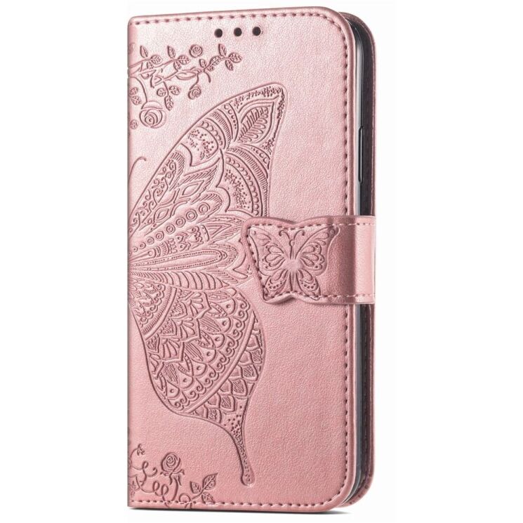 Чехол UniCase Butterfly Pattern для Xiaomi Redmi Note 14 5G - Rose Gold: фото 4 из 9