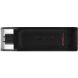 Флеш-накопитель Kingston DT 70 256GB Type-C (DT70/256GB) - Black (989919B). Фото 2 из 4