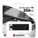 Флеш-накопитель Kingston DT 70 256GB Type-C (DT70/256GB) - Black (989919B). Фото 4 из 4