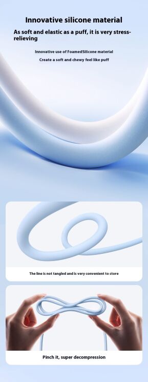 Кабель Baseus Foamed Silicone Type-C to Type-C (100W, 6A, 1m) E0426700 - Black: фото 5 з 14