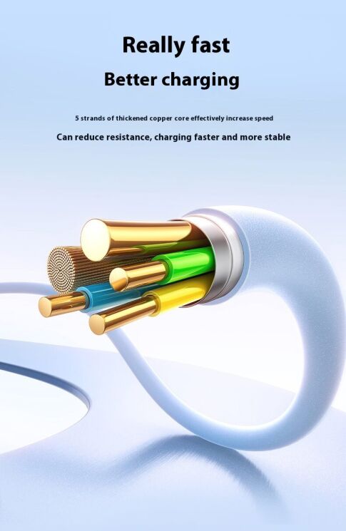 Кабель Baseus Foamed Silicone Type-C to Type-C (100W, 6A, 1m) E0426700 - Black: фото 9 з 14