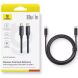 Кабель Baseus Foamed Silicone Type-C to Type-C (100W, 6A, 1m) E0426700 - Black (896437B). Фото 2 з 14