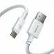 Кабель Baseus New Braided USB to Type-C (100W, 2m) - White (896441W). Фото 1 из 9