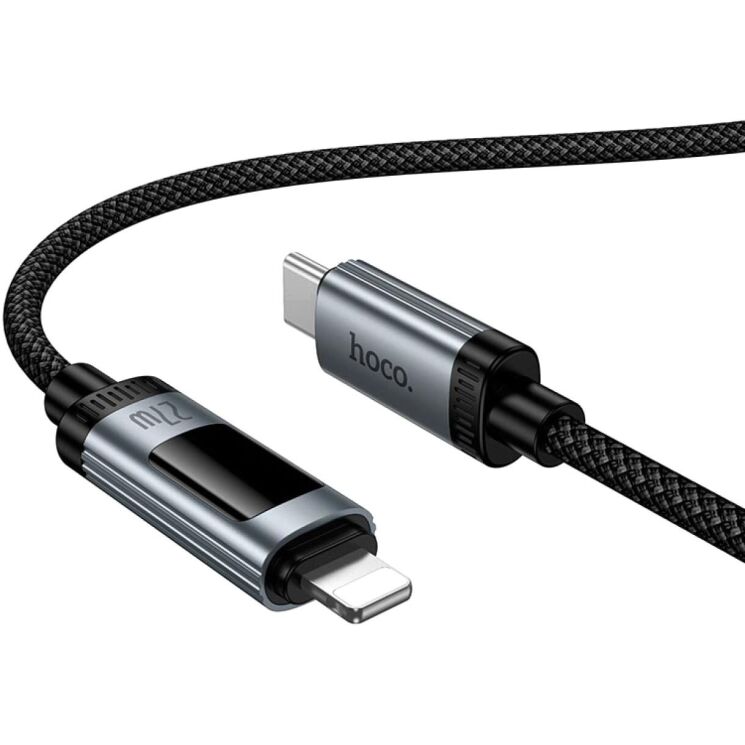 Кабель Hoco U148 Type-C to Lightning (27W, 3A, 1.2m) - Black (896456B) Кабель Hoco U148 Type-C to Lightning (27W, 3A, 1.2m) - Black: фото 3 з 9