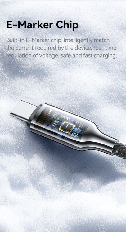 Кабель USAMS US-SJ750 Type-C to Type-C (100W, 1.2m) - Tarnish: фото 15 з 18