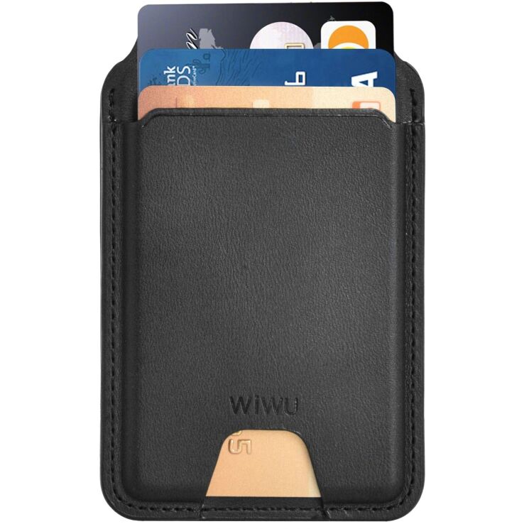 Кардхолдер WIWU MW-005 Mag Wallet FM - Black: фото 2 из 17